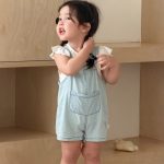 【73-100cm】サロペットorTシャツ ベビー デニム ファッション - 画像 (10)