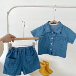 【73-120cm】セットアップ デニム オシャレ カジュアル - 画像 (11)