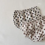 【66-90cm】ショートパンツ ベビー ドット シンプル - 画像 (8)