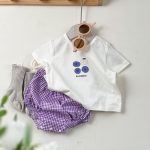 【66-90cm】Tシャツorショートパンツ ベビー フルーツロゴ 格子柄 - 画像 (15)