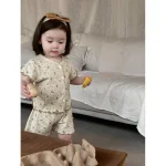 【73-110cm】セットアップ ベビー フリル 小花柄 - 画像 (6)