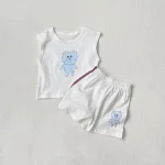 【73-100cm】セットアップ ベビー 熊柄 プリント - 画像 (8)