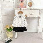 【73-120cm】セットアップ 女の子 可愛い ドット ブラウス&パンツ - 画像 (4)