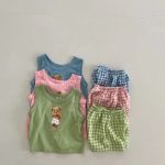 【73-110cm】セットアップ ベビー 熊 プリント - 画像 (3)