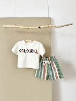 【66-90cm】セットアップ ベビー 英字 ストライプ - 画像 (22)