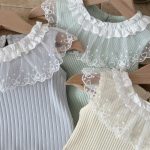 【73-100cm】トップス ベビー レース フリル襟付き ノースリーブ - 画像 (20)