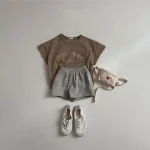 【73-100cm】ボトムス ショートパンツ ベビー 韓国風 ボタン付き - 画像 (19)