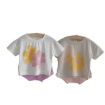 【66-100cm】セットアップ ベビー フラワー プリント - 画像 (36)