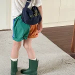 【80-130cm】ショートパンツ 女の子 バイカラー カジュアル - 画像 (11)
