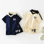 【73-100cm】セットアップ ベビー 英字 ポロ スポーツ - 画像 (7)
