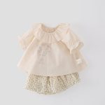 【73-100cm】セットアップ ベビー 可愛い ウサギ ブラウス&パンツ - 画像 (7)