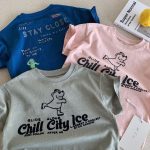 【90-150cm】半袖Ｔシャツ キッズ クマ カートゥーン - 画像 (2)