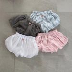 【73-120cm】ショートパンツ フリル ボンボンパンツ シンプル - 画像 (2)