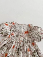 【66-100cm】セットアップ ベビー フリル 小花柄 - 画像 (16)