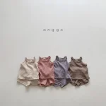 【73-100cm】セットアップ ベビー 韓国風 キャミワッフル - 画像 (3)