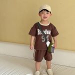 【80-150cm】セットアップorワンピース ブラウン スポーツ - 画像 (9)