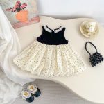 【73-120cm】ワンピース ベビー カラー バリドット - 画像 (5)