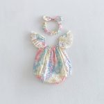 【66-130cm】ロンパースorワンピースベビー 姉妹服 カラフル フリル - 画像 (6)