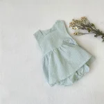 【66-100cm】ロンパース ベビーチェック セットアップ - 画像 (34)