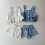 【73-120cm】セットアップ ベビー ノースリープ ファッション