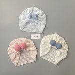 【GOODS】帽子 ベビー おしゃれ 薄手 リボン付き