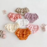 【73-100cm】ショートパンツ ベビー 無地 フリル おしゃれ - 画像 (2)