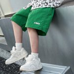 【120-170cm】ハーフパンツ 男の子 8色選べる 定番 ハンサム 人気 スポーツ 無地 - 画像 (10)