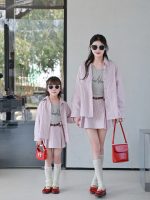【90-140cm+親サイズ】セットアップ お揃い おしゃれ 着回し シャツ+スカート