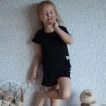 【90-160cm+親サイズ】半袖 Tシャツ 親子ペア カジュアル ハート柄 - 画像 (5)