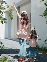 【90-140cm+親サイズ】セットアップ ペアルック おしゃれ 韓国風 - 画像 (5)