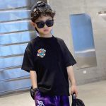 【90-160cm】半袖 Tシャツ 男の子 三色選べ 合わせやすい 前後プリント - 画像 (5)