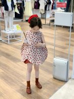 【90-140cm】ベストorパンツorセットアップ 女の子 ドット柄 ゆったり - 画像 (4)