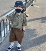 【80-150cm+親サイズ】シャツorショートパンツ 親子ペア 花柄 レトロ - 画像 (8)