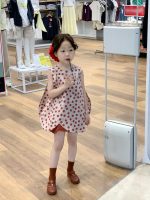 【90-140cm】ベストorパンツorセットアップ 女の子 ドット柄 ゆったり - 画像 (8)