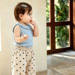 【90-140cm】ワンピース 女の子 ドット柄 ノースリープ - 画像 (10)