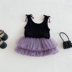 【73-100cm】トップスorスカート ベビー ノースリープ チュール
