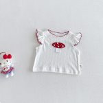 【73-100cm】セットアップ ベビー アップリケ ドット柄 - 画像 (7)