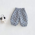 【73-100cm】セットアップ ベビー アップリケ ドット柄 - 画像 (7)