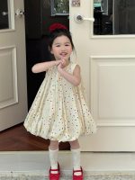 【90-140cm】ワンピース 女の子 ドット柄 ゆったり - 画像 (12)