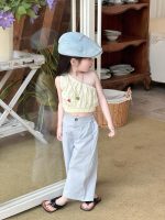 【90-140cm】トップスorパンツorセットアップ 女の子 ワンショルダー ファッション - 画像 (8)