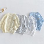 【73-100cm】カーディガン ベビー 無地 通気性拔群 - 画像 (3)