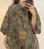 【80-150cm+親サイズ】シャツorショートパンツ 親子ペア 花柄 レトロ - 画像 (10)