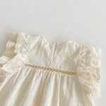 【80-130cm】ワンピース 女の子 透かし フリルスリーブ - 画像 (11)