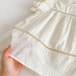 【80-130cm】ワンピース 女の子 透かし フリルスリーブ - 画像 (14)