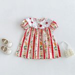【80-130cm】ワンピース 女の子 刺繍 ウサギ 韓国風 - 画像 (2)