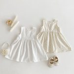 【80-130cm】ワンピース 女の子 ノースリープ おしゃれ