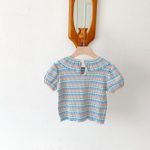 【80-130cm】半袖Ｔシャツ 女の子 折り襟 合わせやすい - 画像 (15)