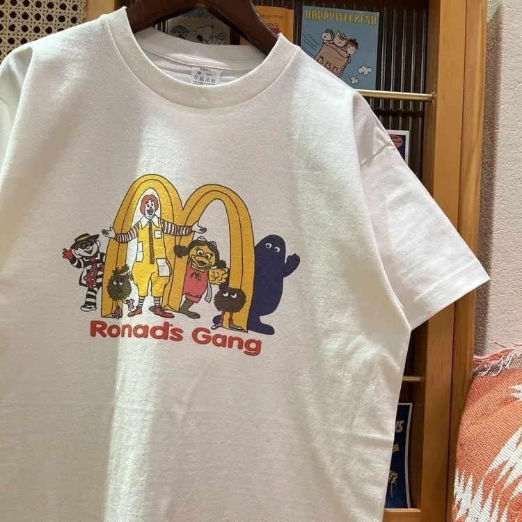 白いRonald's Gang Tシャツ - キャラクター付きカジュアルウエア